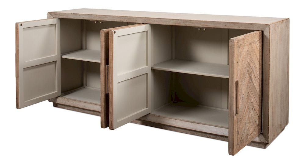 Sarreid Ltd - Hollis 4 Door Sideboard,Stone Grey in Grey - 53415-1 view 12