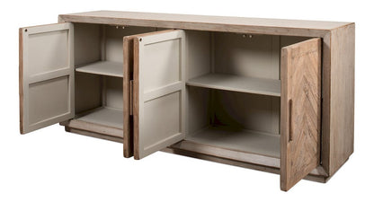 Sarreid Ltd - Hollis 4 Door Sideboard,Stone Grey in Grey - 53415-1 view 12
