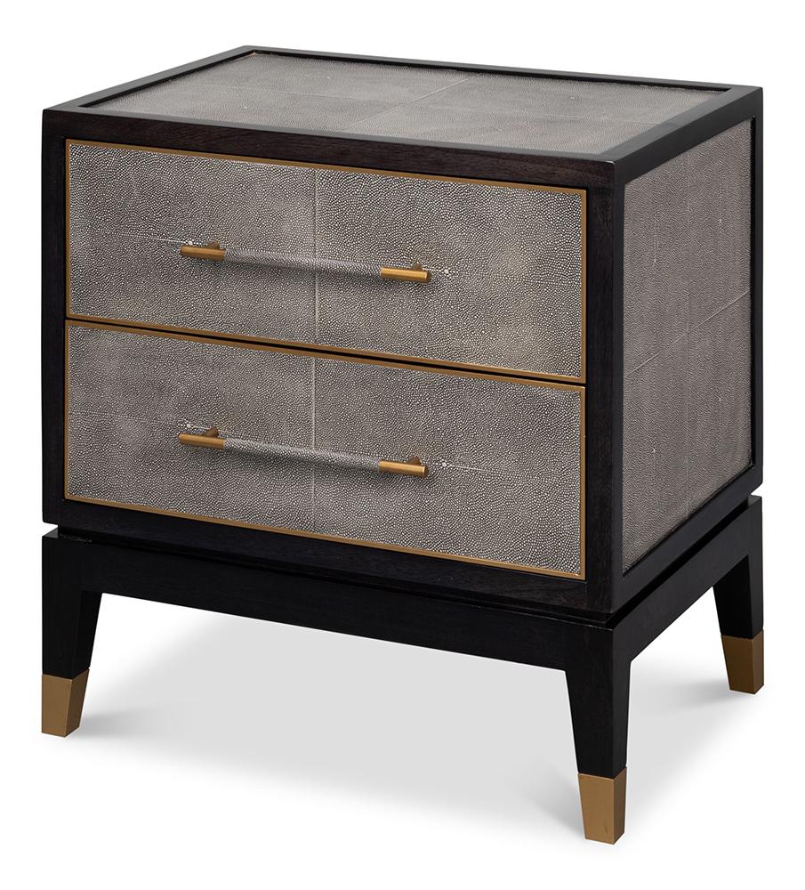 Sarreid Ltd - Horatio Night Stand - Grey - 53944 veiw 1