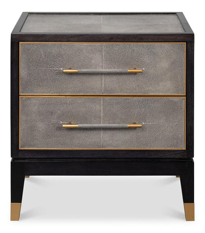 Sarreid Ltd - Horatio Night Stand - Grey - 53944 veiw 2
