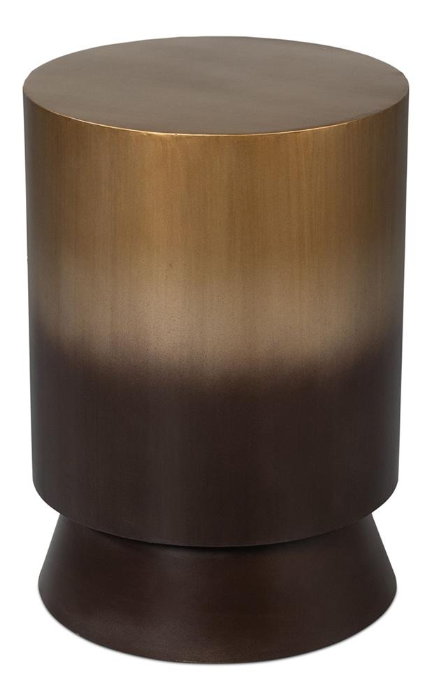 Sarreid Ltd - Horizon Iron End Table - Ash Burnt Gold Finish - 53930 veiw 1