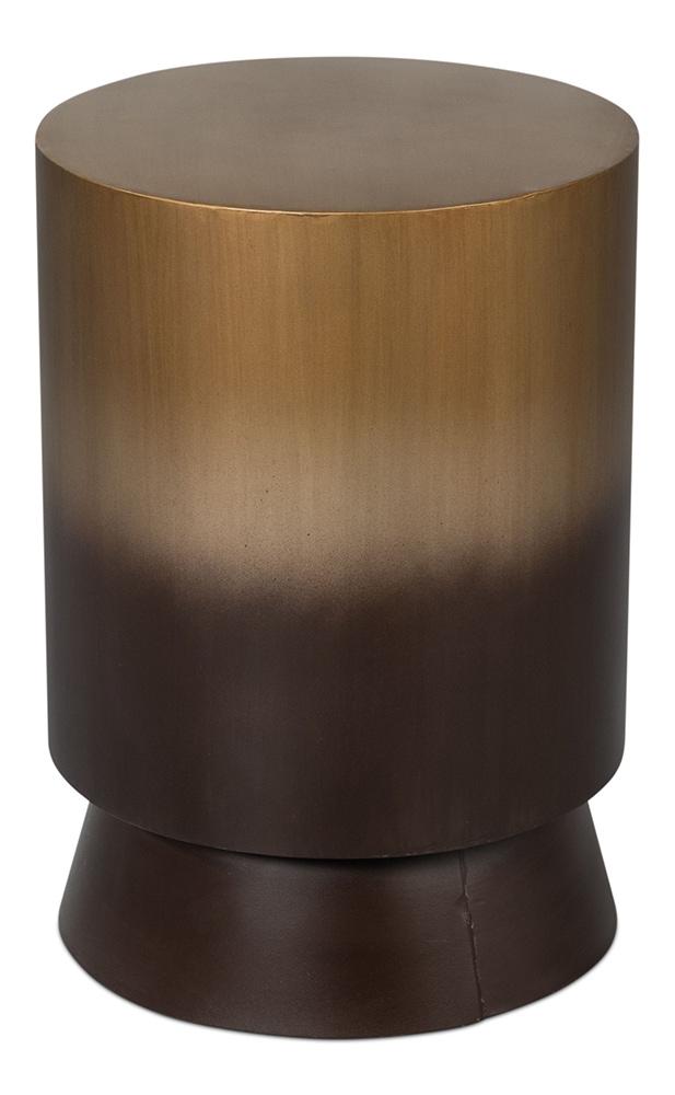 Sarreid Ltd - Horizon Iron End Table - Ash Burnt Gold Finish - 53930 veiw 2