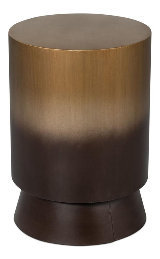 Sarreid Ltd - Horizon Iron End Table - Ash Burnt Gold Finish - 53930 veiw 2