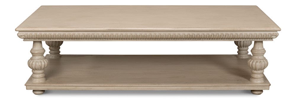 Sarreid Ltd - Hugo Cocktail Table, Stone Grey in Grey - 53581-1 view 2