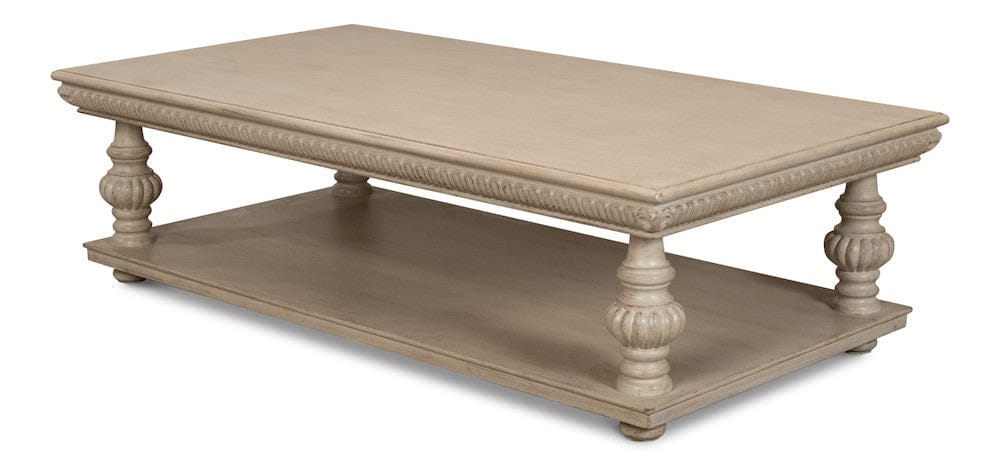Sarreid Ltd - Hugo Cocktail Table, Stone Grey in Grey - 53581-1 view 3