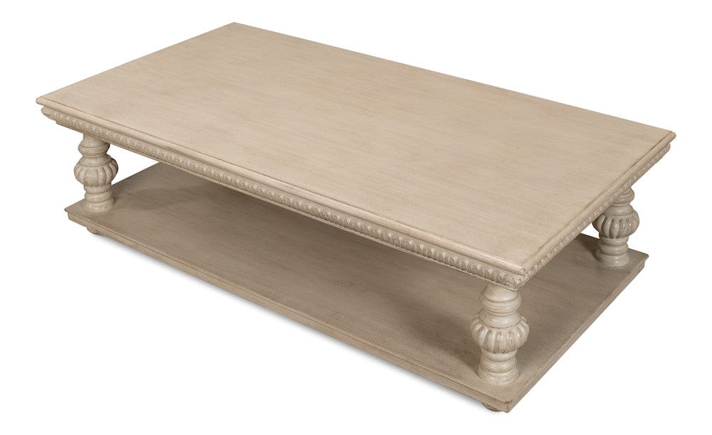 Sarreid Ltd - Hugo Cocktail Table, Stone Grey in Grey - 53581-1 view 4