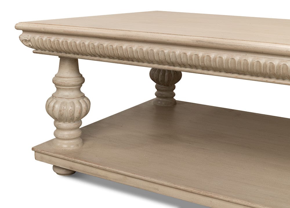 Sarreid Ltd - Hugo Cocktail Table, Stone Grey in Grey - 53581-1 view 6