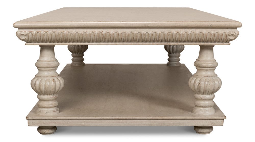 Sarreid Ltd - Hugo Cocktail Table, Stone Grey in Grey - 53581-1 view 9