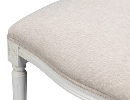 Sarreid Ltd - Hugo Oval Side Chair,Cortina White in White - 54178-08W view 10