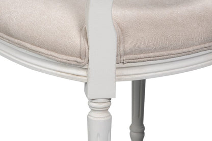 Sarreid Ltd - Hugo Oval Side Chair,Cortina White in White - 54178-08W view 12