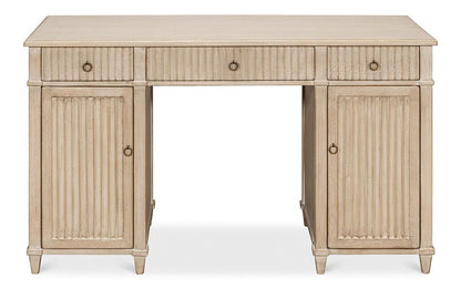 Sarreid Ltd - Inspire Desk, Stone Grey - 53616-1 veiw 2
