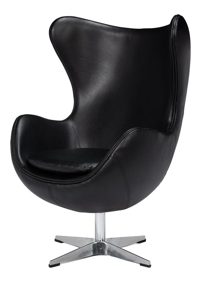 Sarreid Ltd - Jacobean Mid 20th Century Egg Chair,Black - 54079 veiw 1