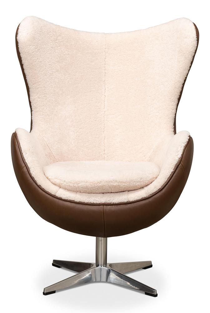 Sarreid Ltd - Jacobean Mid 20th Century Egg Chair - 53113 veiw 2