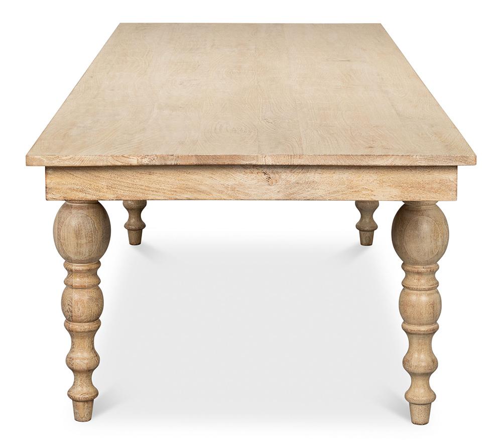Sarreid Ltd - Jocelyn Dining Table, Rectangle - NATURAL - 53662 veiw 2