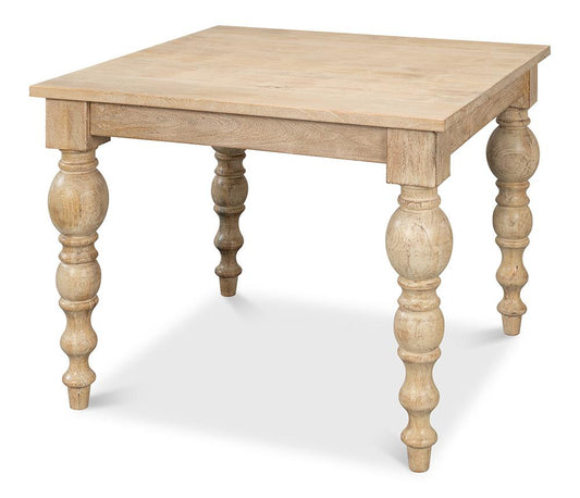 Sarreid Ltd - Jocelyn Dining Table, Square - NATURAL - 53661 veiw 1