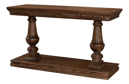 Sarreid Ltd - Joshua Console Table - Brown - 53645 veiw 1
