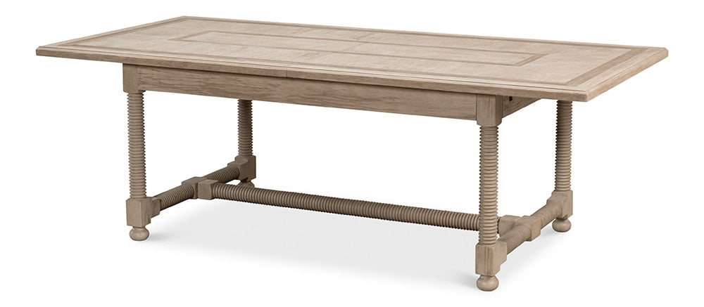 Sarreid Ltd - Jurow Equestrian Dining Table, Barn Grey - 53624-I veiw 1
