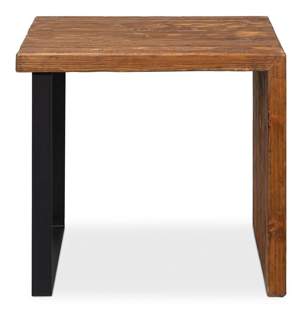Sarreid Ltd - Kai Edge Side Table - Brown - 53910 veiw 2