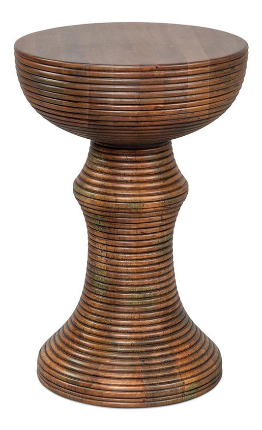 Sarreid Ltd - Kayan Wood End Table - Brown - 53931 veiw 1