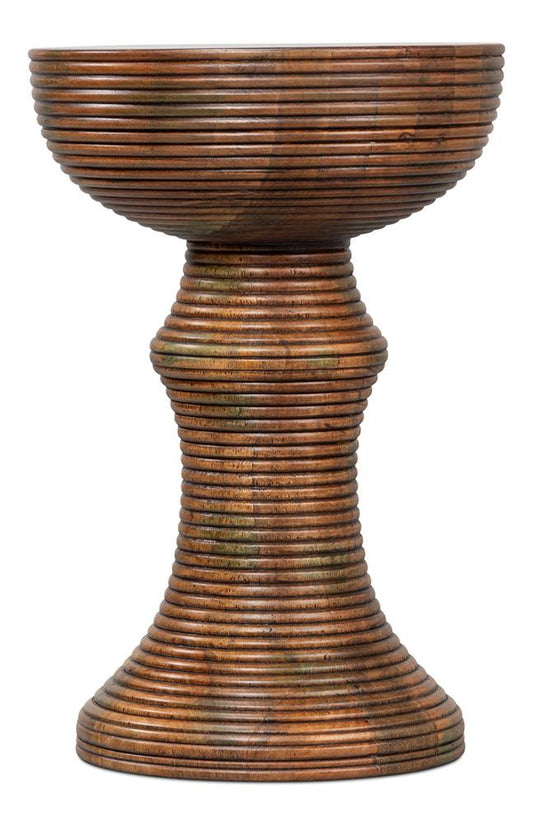Sarreid Ltd - Kayan Wood End Table - Brown - 53931 veiw 2