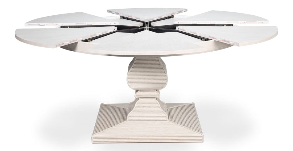 Sarreid Ltd - Kelso Jupe Dining Table,White,Lg in White - 54208-WW view 1