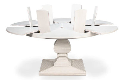 Sarreid Ltd - Kelso Jupe Dining Table,White,Lg in White - 54208-WW view 2