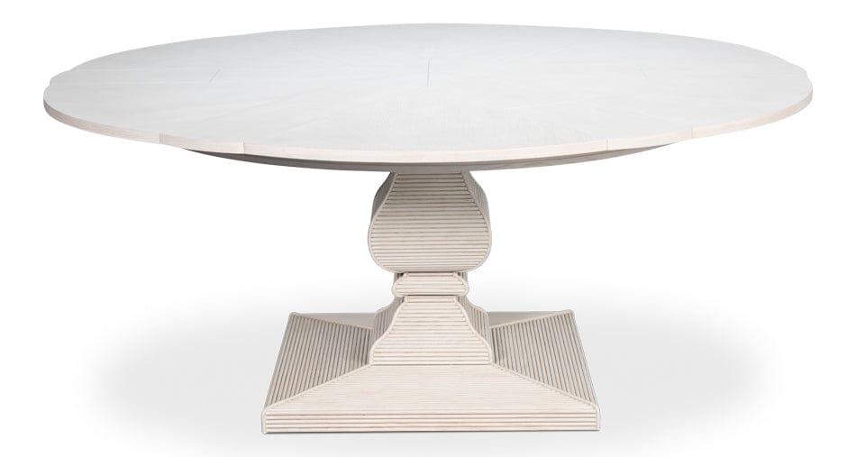 Sarreid Ltd - Kelso Jupe Dining Table,White,Lg in White - 54208-WW view 4