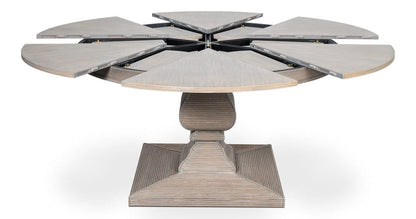 Sarreid Ltd - Kelso Jupe Dining Tbl,Moonskin,Lg in Grey - 54208-MS view 1