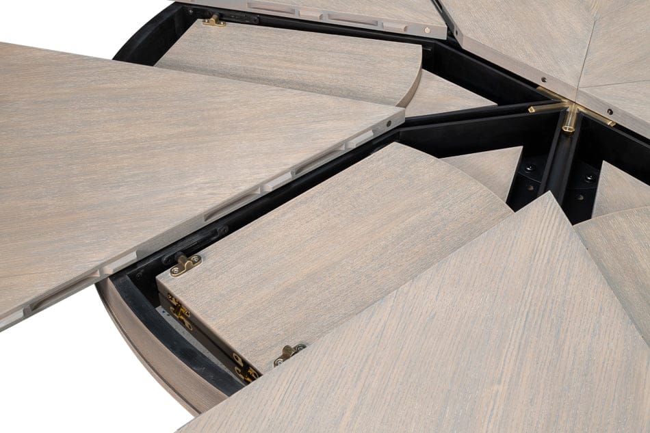 Sarreid Ltd - Kelso Jupe Dining Tbl,Moonskin,Lg in Grey - 54208-MS view 4