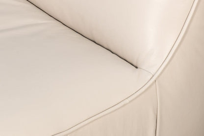Sarreid Ltd - Kennett Swivel Chair,Crystal White Leath in White - 54246-CW view 6