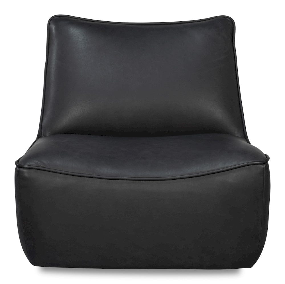 Sarreid Ltd - Kennett Swivel Chair,Santoni Black in Black - 54246-SB view 2