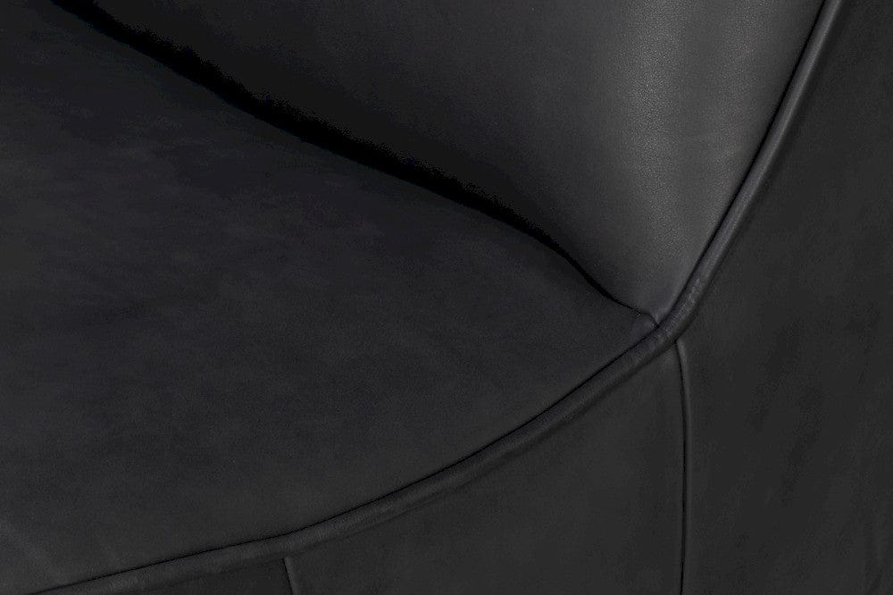 Sarreid Ltd - Kennett Swivel Chair,Santoni Black in Black - 54246-SB view 6