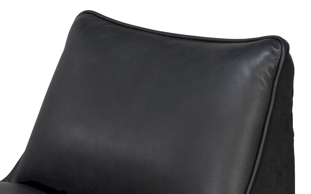 Sarreid Ltd - Kennett Swivel Chair,Santoni Black in Black - 54246-SB view 8
