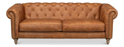 Sarreid Ltd - Kingston Sofa - Brown - 53853 veiw 2