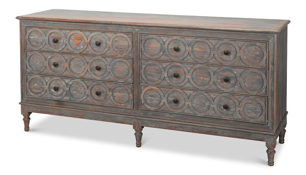 Sarreid Ltd - La Cercle Sideboard in Black - 53996 view 1