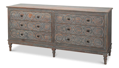 Sarreid Ltd - La Cercle Sideboard in Black - 53996 view 1