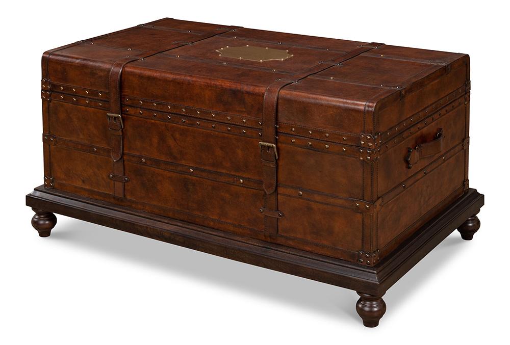 Sarreid Ltd - Laramie Trunk Coffee Table - Brown - 26853 veiw 1