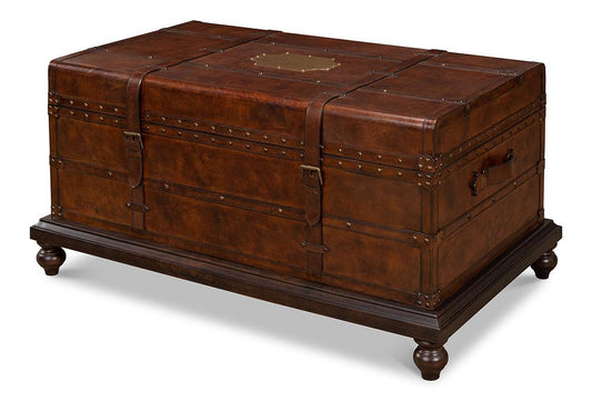Sarreid Ltd - Laramie Trunk Coffee Table - Brown - 26853 veiw 1