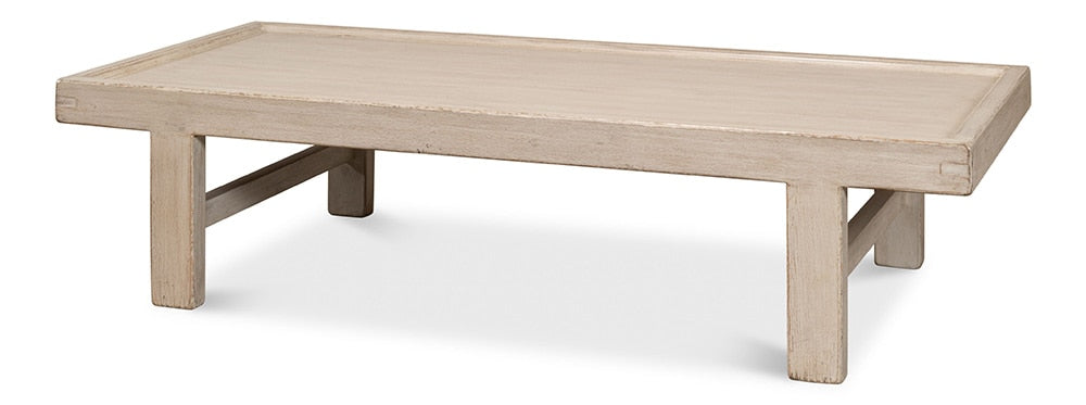 Sarreid Ltd - Large Wood Panel Coffee Tbl, French Grey - 40774 veiw 1