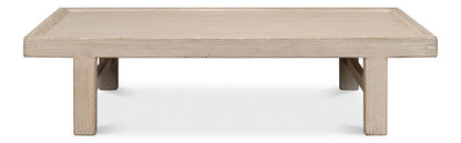 Sarreid Ltd - Large Wood Panel Coffee Tbl, French Grey - 40774 veiw 2