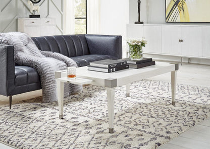 Sarreid Ltd - *Lexington Sofa Nottinghill Grey Leather in Grey - 40926 view 7
