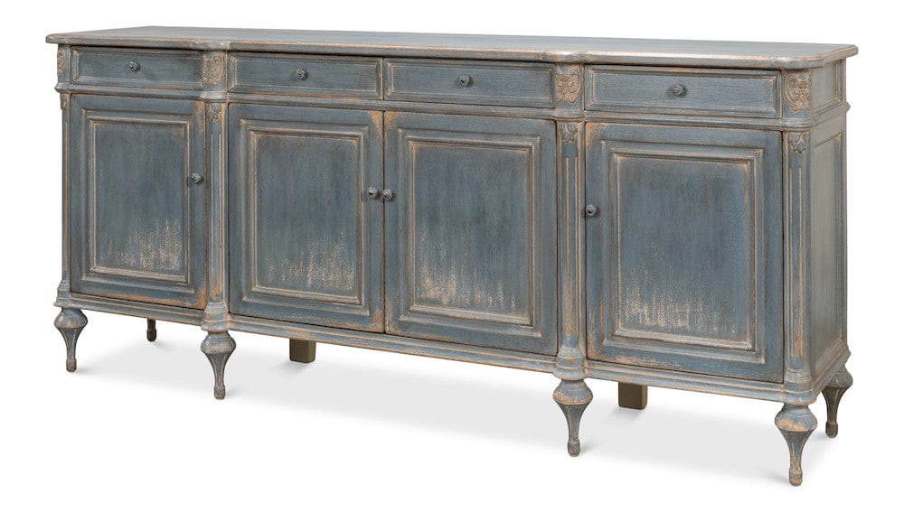 Sarreid Ltd - Lilac Sideboard, Blue Finish in Blue - 52760 view 1