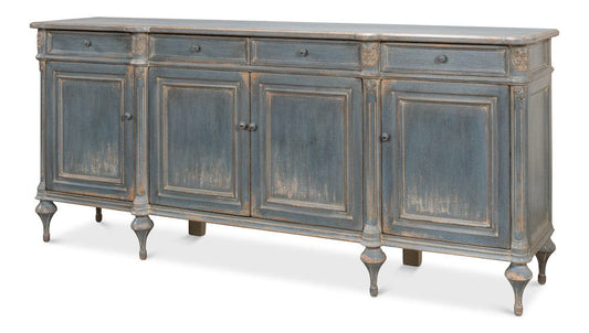 Sarreid Ltd - Lilac Sideboard, Blue Finish in Blue - 52760 view 1