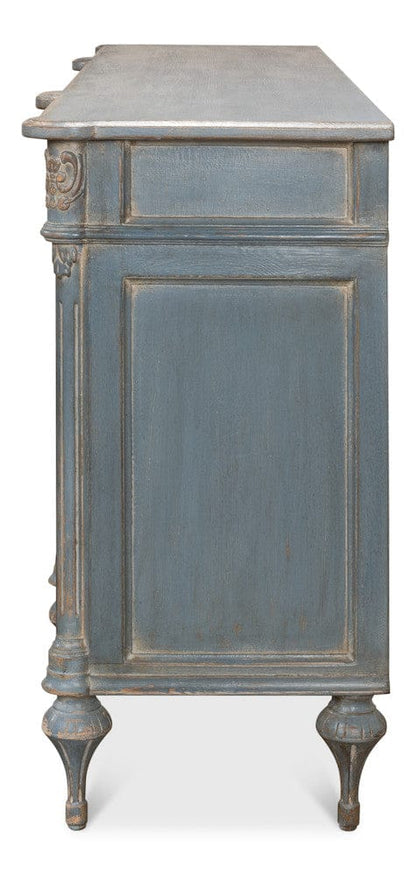 Sarreid Ltd - Lilac Sideboard, Blue Finish in Blue - 52760 view 8