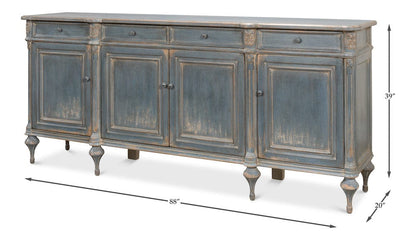 Sarreid Ltd - Lilac Sideboard, Blue Finish in Blue - 52760 view 13