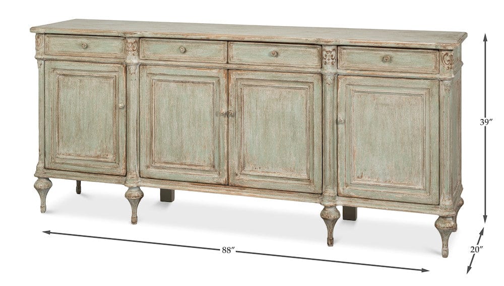 Sarreid Ltd - Lilac Sideboard, Sage Finish in Green - 52760-S view 13