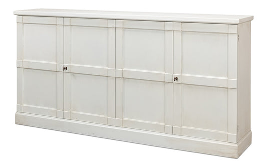 Sarreid Ltd - Lionisio Buffet,75in,Cortina white,Wood Drs - R077-79W veiw 1