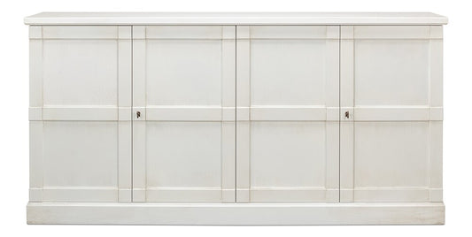 Sarreid Ltd - Lionisio Buffet,75in,Cortina white,Wood Drs - R077-79W veiw 2