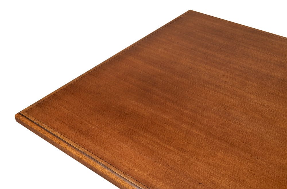 Sarreid Ltd - Lionisio Trestle Table, Noce Antica in Brown - R085-NA view 4