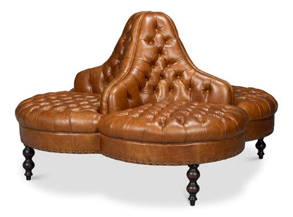 Sarreid Ltd - Lobby Sofa, Cuba Brown in Brown - 54124 view 2